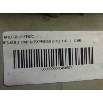 Recambio de faro izquierdo para renault rapid/express (f40) 1.4 referencia OEM IAM   