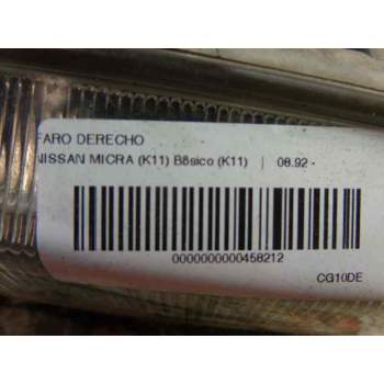 Recambio de faro derecho para nissan micra (k11) básico (k11) referencia OEM IAM   