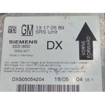 Recambio de centralita airbag para opel vectra c berlina gts referencia OEM IAM 13170589  