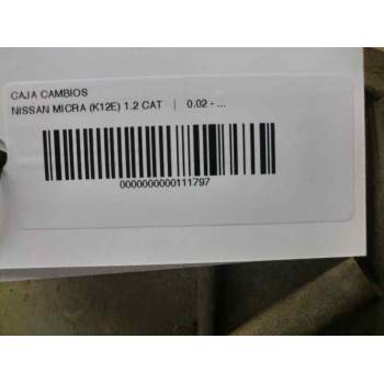 Recambio de caja cambios para nissan micra (k12e) 1.2 cat referencia OEM IAM JH3103  99303