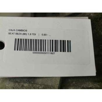 Recambio de caja cambios para seat ibiza (6k) 1.9 tdi referencia OEM IAM CYP  99347