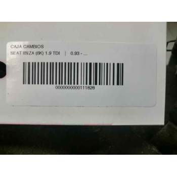 Recambio de caja cambios para seat ibiza (6k) 1.9 tdi referencia OEM IAM CYP  99347