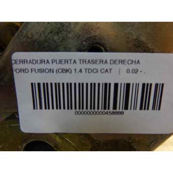 Recambio de cerradura puerta trasera derecha para ford fusion (cbk) 1.4 tdci cat referencia OEM IAM   