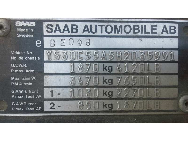 saab 900 berlina del año 1994