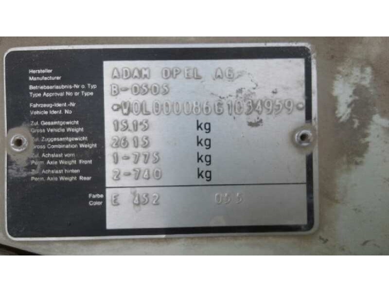 opel ascona c del año 1985