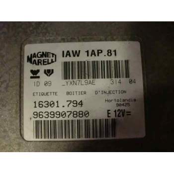 Recambio de centralita motor uce para peugeot 206 berlina 1.4 referencia OEM IAM 9639907880 16301794 IAW1AP81