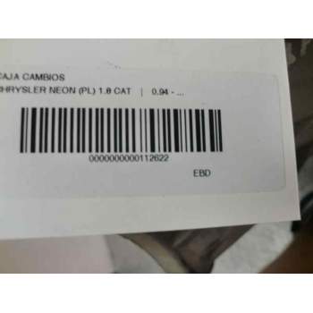 Recambio de caja cambios para chrysler neon (pl) 1.8 cat referencia OEM IAM X0103219  99924