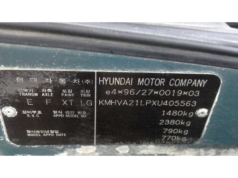 hyundai accent (x3) del año 1999