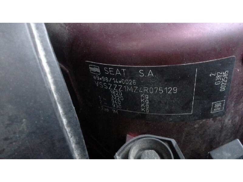 seat toledo (1m2) del año 2004