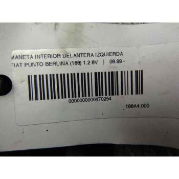Recambio de maneta interior delantera izquierda para fiat punto berlina (188) 1.2 8v referencia OEM IAM 0735269346  