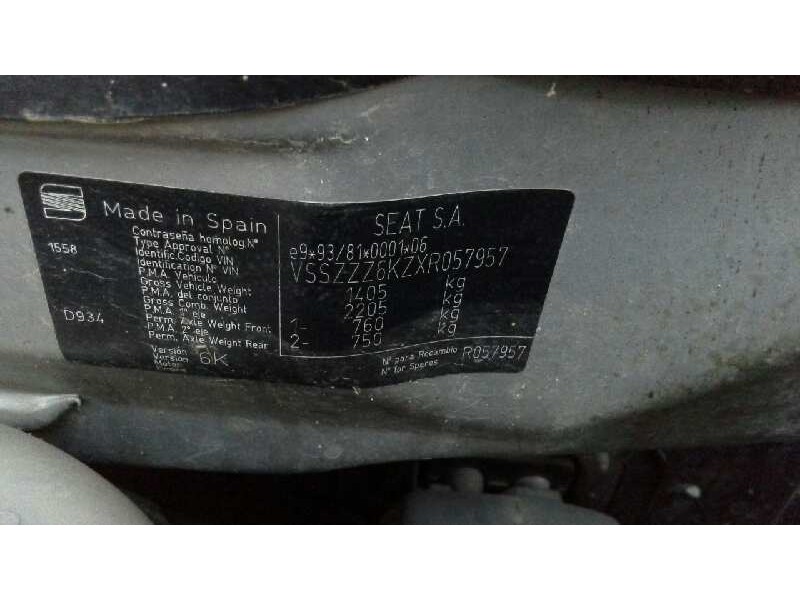 seat ibiza (6k) del año 1998