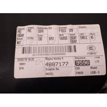 Recambio de guarnecido puerta delantera izquierda para land rover evoque 2.0 td4 cat referencia OEM IAM BJ3220963  