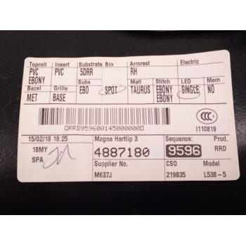 Recambio de guarnecido puerta trasera derecha para land rover evoque 2.0 td4 cat referencia OEM IAM BJ3225568A  