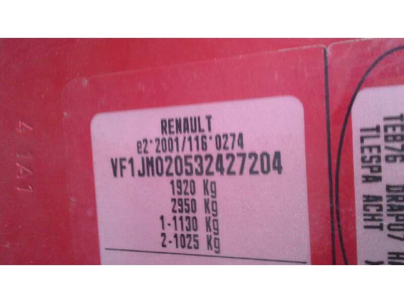 renault scenic ii del año 2005