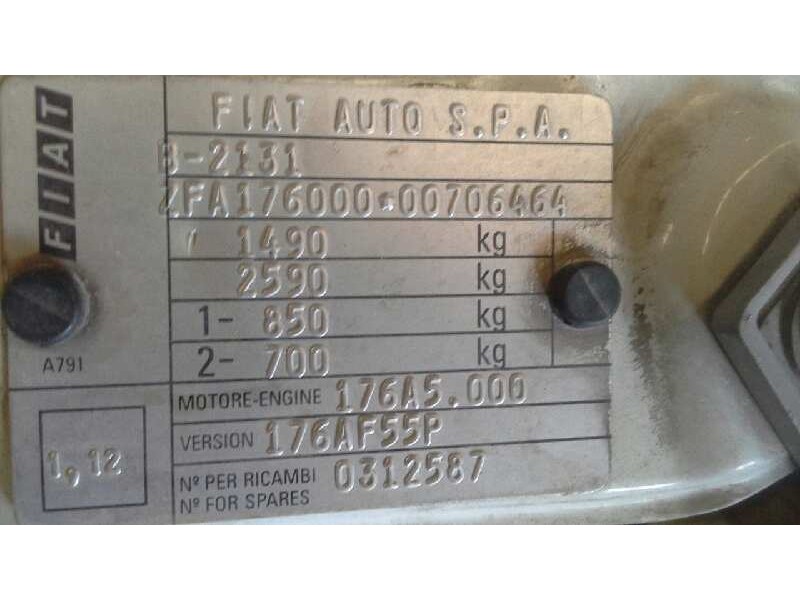 fiat punto berlina (176) del año 1997