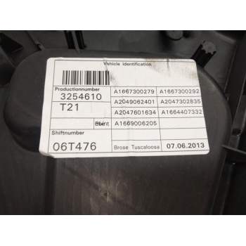 Recambio de elevalunas trasero derecho para mercedes-benz clase m (w166) referencia OEM IAM A1667300279  