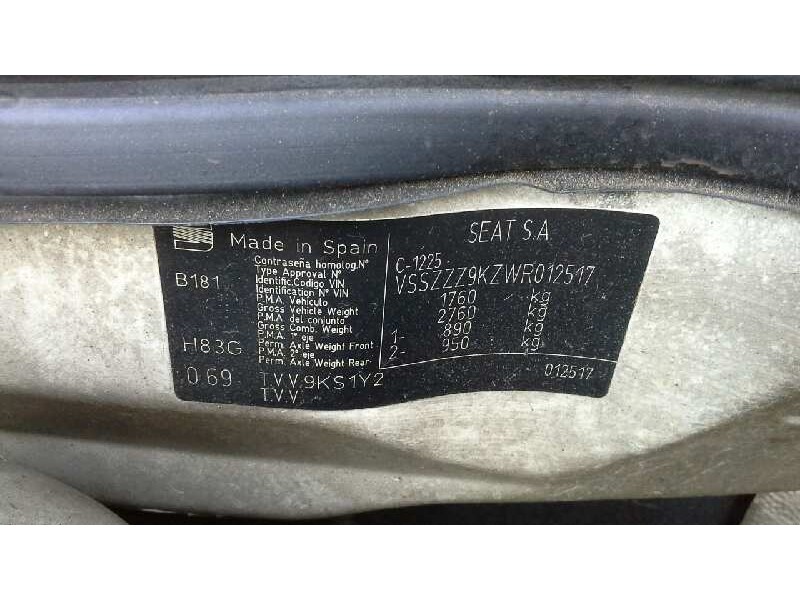 seat inca (6k9) del año 1998