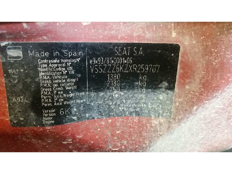 seat ibiza (6k) del año 1999