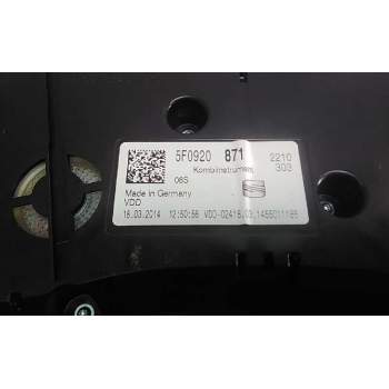 Recambio de cuadro instrumentos para seat leon sc (5f5) fr referencia OEM IAM 5F0920871  