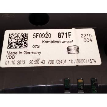 Recambio de cuadro instrumentos para seat leon (5f1) 2.0 cupra referencia OEM IAM 5F0920871  