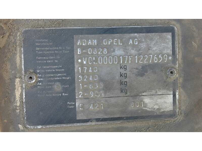 opel rekord e del año 1984