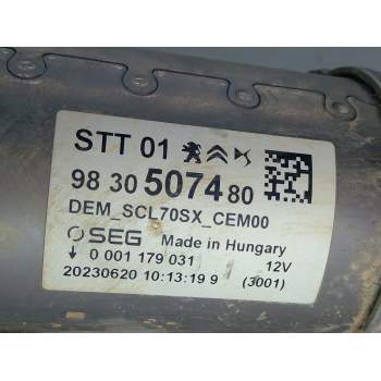 Recambio de motor arranque para peugeot referencia OEM IAM 9830507480  