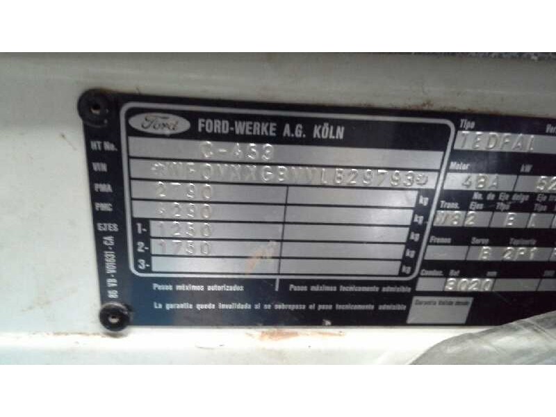 ford transit, caja cerrada 86/92 del año 1990