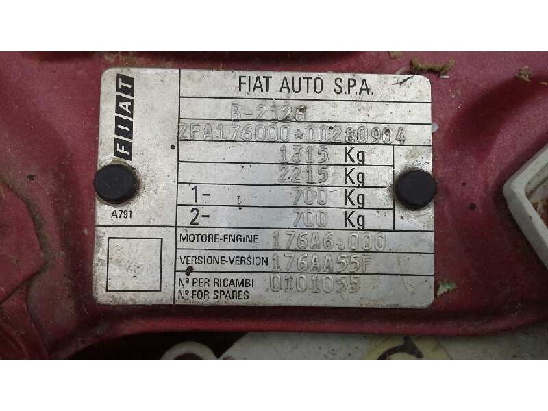 fiat punto berl. (176) del año 1994