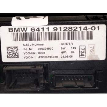 Recambio de mando calefaccion aire acondicionado para bmw serie 3 touring (e91) 320i referencia OEM IAM 9128214  