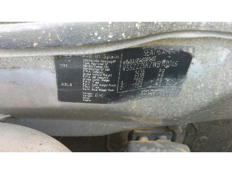 seat ibiza (6k1) del año 1998