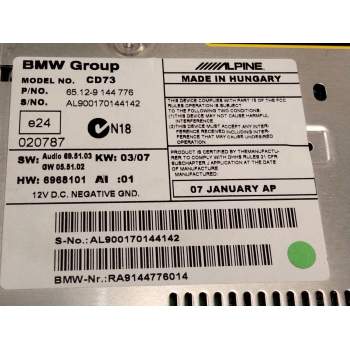 Recambio de sistema audio / radio cd para bmw 1 (e87) 118 d referencia OEM IAM 9144776  