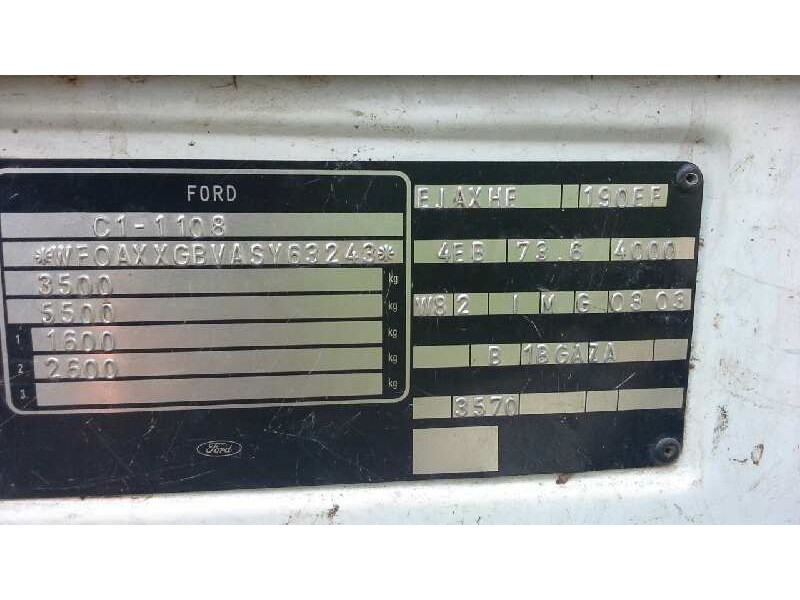 ford transit, caja cerr. corto 95 del año 1995
