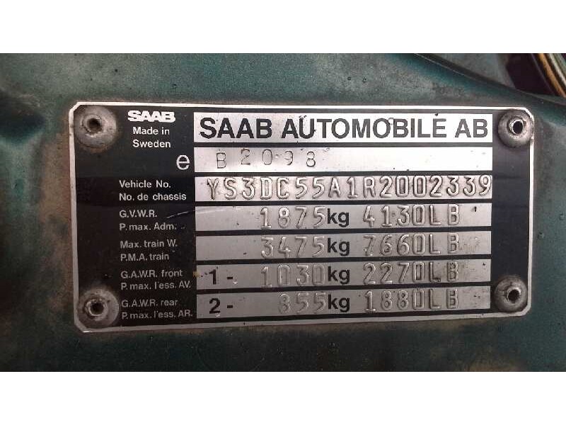 saab 900 berlina del año 1993