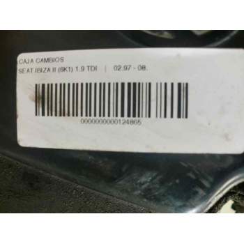 Recambio de caja cambios para seat ibiza (6k) 1.9 tdi referencia OEM IAM CYP  