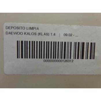 Recambio de deposito limpia para daewoo kalos 1.2 se referencia OEM IAM 96543076  