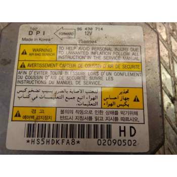Recambio de centralita airbag para daewoo kalos 1.2 se referencia OEM IAM 96430714  