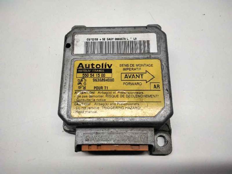 Recambio de centralita airbag para peugeot 206 berlina 1.4 referencia OEM IAM 9636894080  