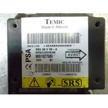 Recambio de centralita airbag para citroën c3 1.4 hdi referencia OEM IAM 9651927580  