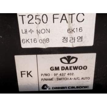 Recambio de mando climatizador para chevrolet aveo / kalos hatchback (t200) 1.4 16v referencia OEM IAM 96437402  