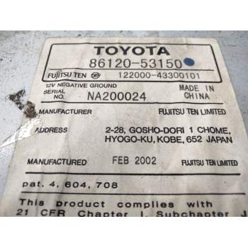 Recambio de sistema audio / radio cd para lexus is200 (ds2/is2) referencia OEM IAM 8612053150  