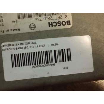 Recambio de centralita motor uce para citroën saxo 1.1 referencia OEM IAM 0261203736 970205 26FM0299