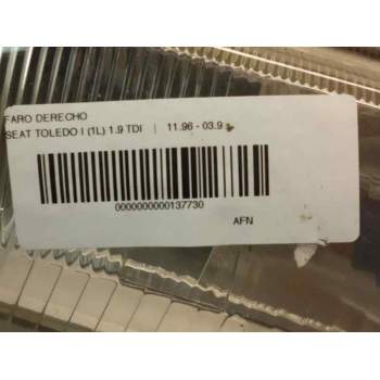 Recambio de faro derecho para seat toledo (1l) 1.9 tdi referencia OEM IAM   