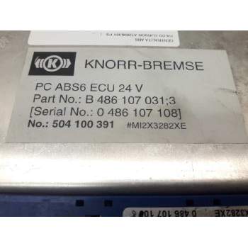 Recambio de centralita abs para iveco cursor at260s35y ps referencia OEM IAM 504100391 0486107108 B4861070313