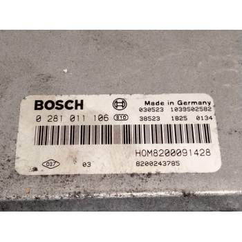 Recambio de centralita motor uce para nissan interstar furgoneta (x70) dci 90 referencia OEM IAM 8200243785 0282011106 
