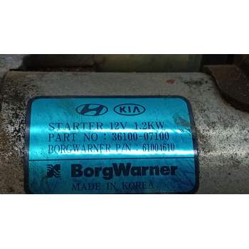 Recambio de motor arranque para kia picanto iii (ja) 1.0 referencia OEM IAM 3610007100  