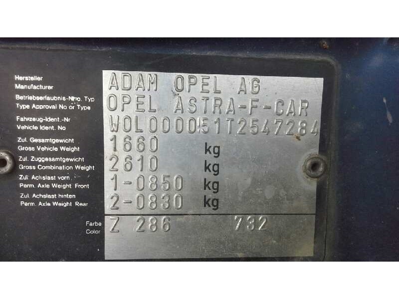 opel astra f caravan del año 1997