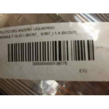 Recambio de piloto delantero izquierdo para renault clio i fase i+ii (b/c57) 1.4 referencia OEM IAM   