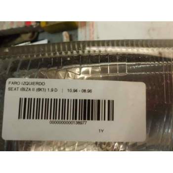 Recambio de faro izquierdo para seat ibiza (6k) 1.9 diesel (1y) referencia OEM IAM   