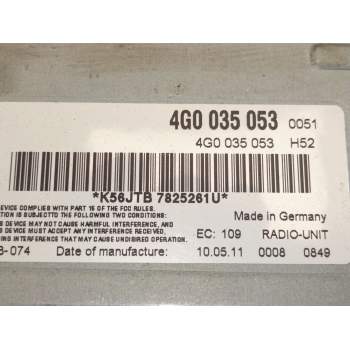 Recambio de sistema audio / radio cd para audi a5 (8t3) 2.0 tdi referencia OEM IAM 4G003505  