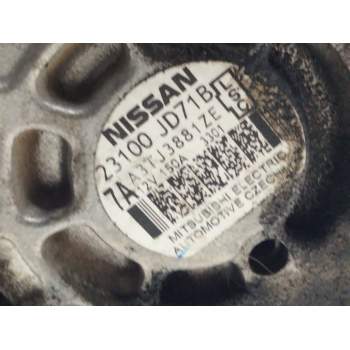 Recambio de alternador para nissan qashqai (j10) tekna referencia OEM IAM 23100JD71B  